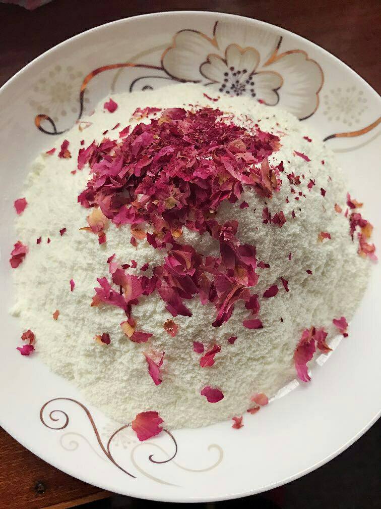 Steps for Making Rose Sea Salt Nougat