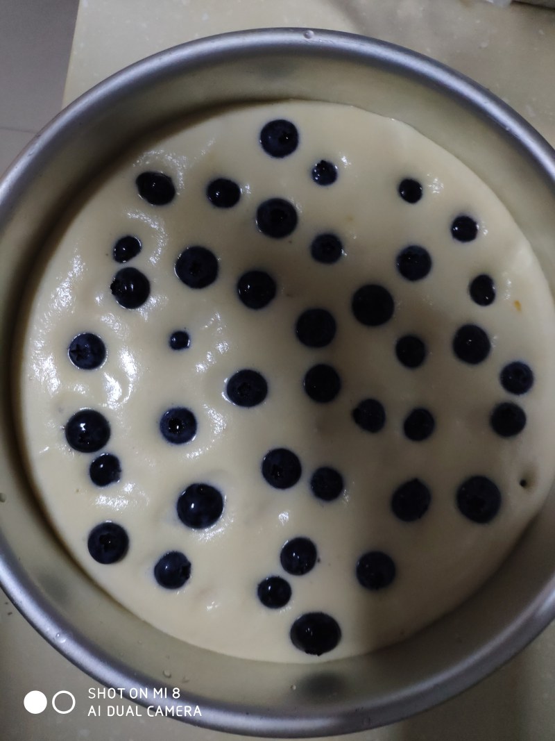 Steps for Making Blueberry Exploding Cake