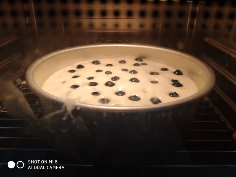 Steps for Making Blueberry Exploding Cake