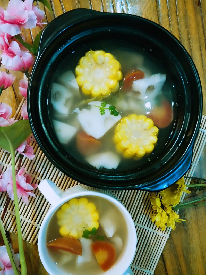 Corn and Lotus Root Soup