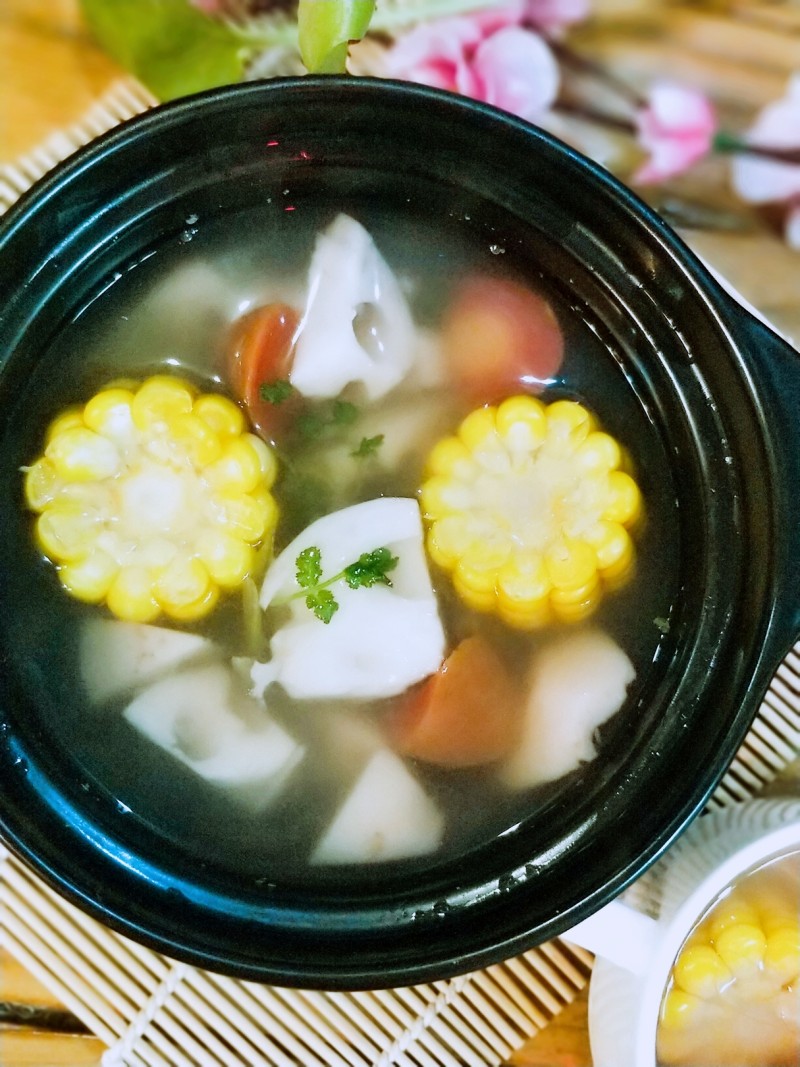 Corn and Lotus Root Soup