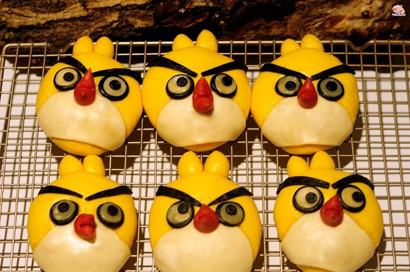 Angry Birds Steamed Buns Step-by-Step