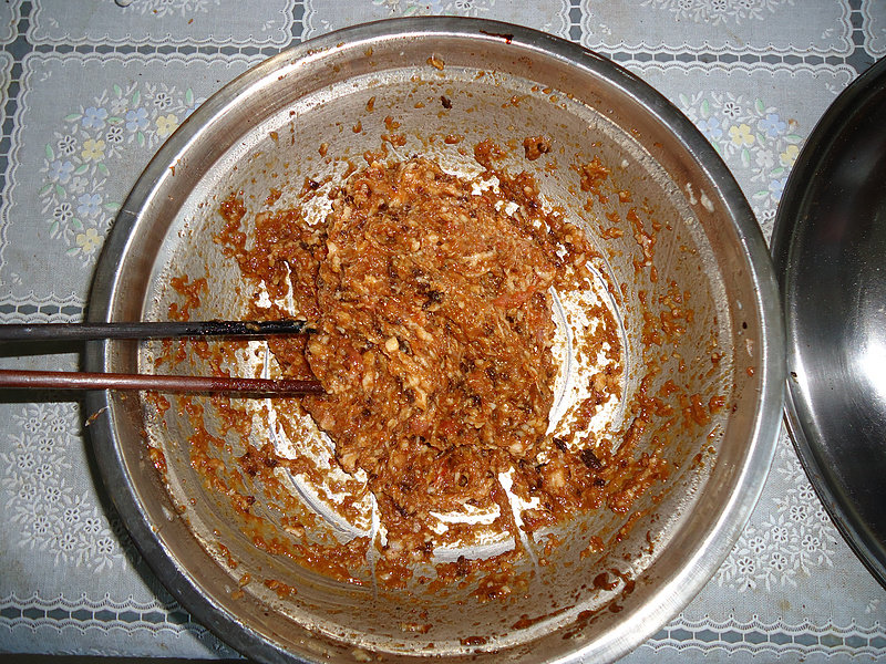 Leek and Pork Buns Cooking Steps