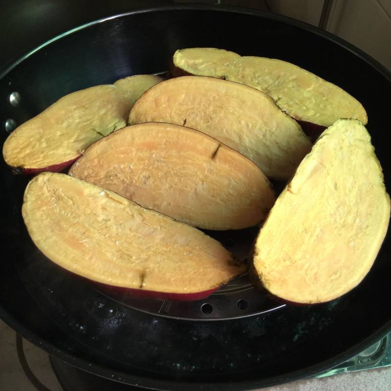 Steps for Baked Sweet Potato with Milk Flavor