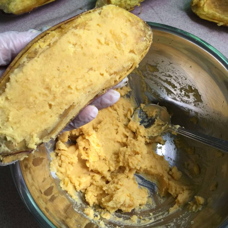 Steps for Baked Sweet Potato with Milk Flavor