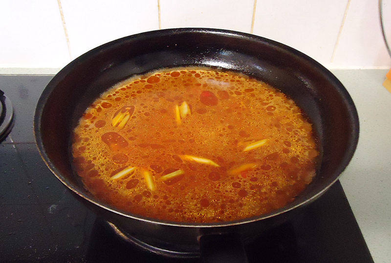 Laksa making steps