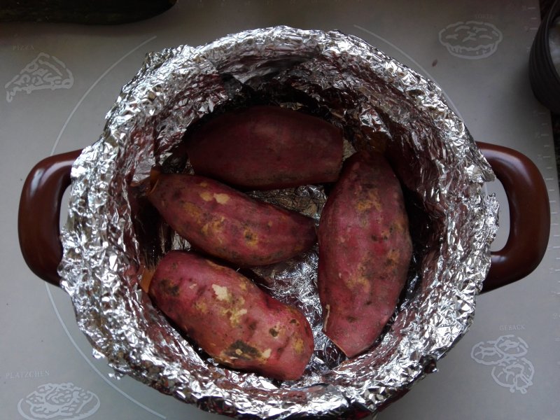 Kunbo Clay Pot Roasted Sweet Potatoes Cooking Steps