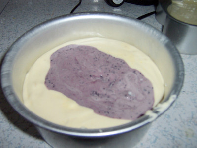 Steps for Making Marble Mulberry Chiffon Cake