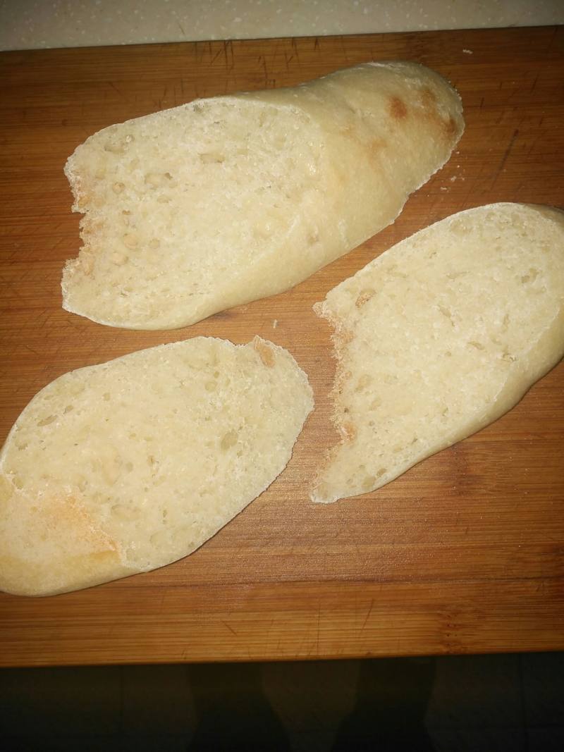 Steps for making garlic baguette