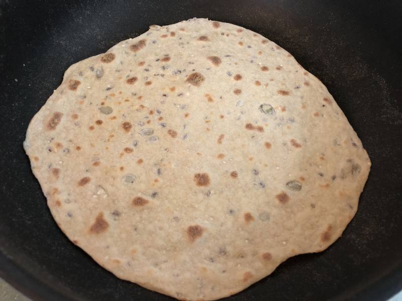 Steps for Cooking Whole Wheat Pancake Rolled with Chicken Breast