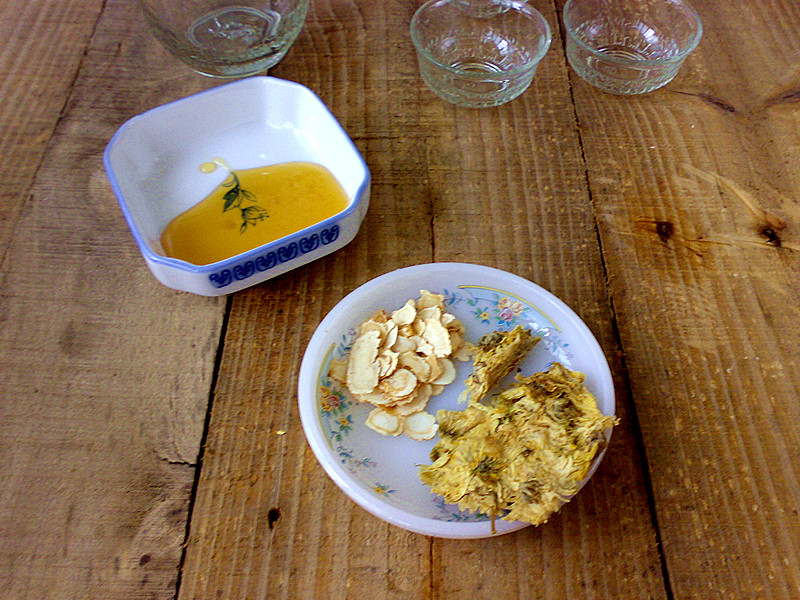 Chrysanthemum Ginseng Honey Making Steps