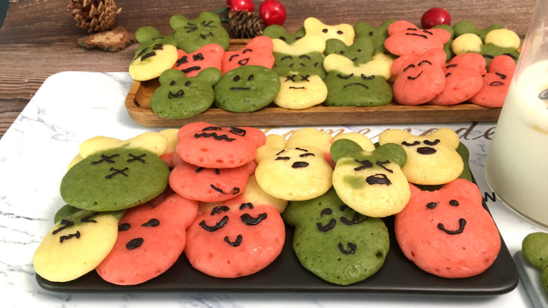 Cute Emoji Pancakes, Healthy Snack, Great for Breakfast, Nutritious and Delicious. Cooking Steps