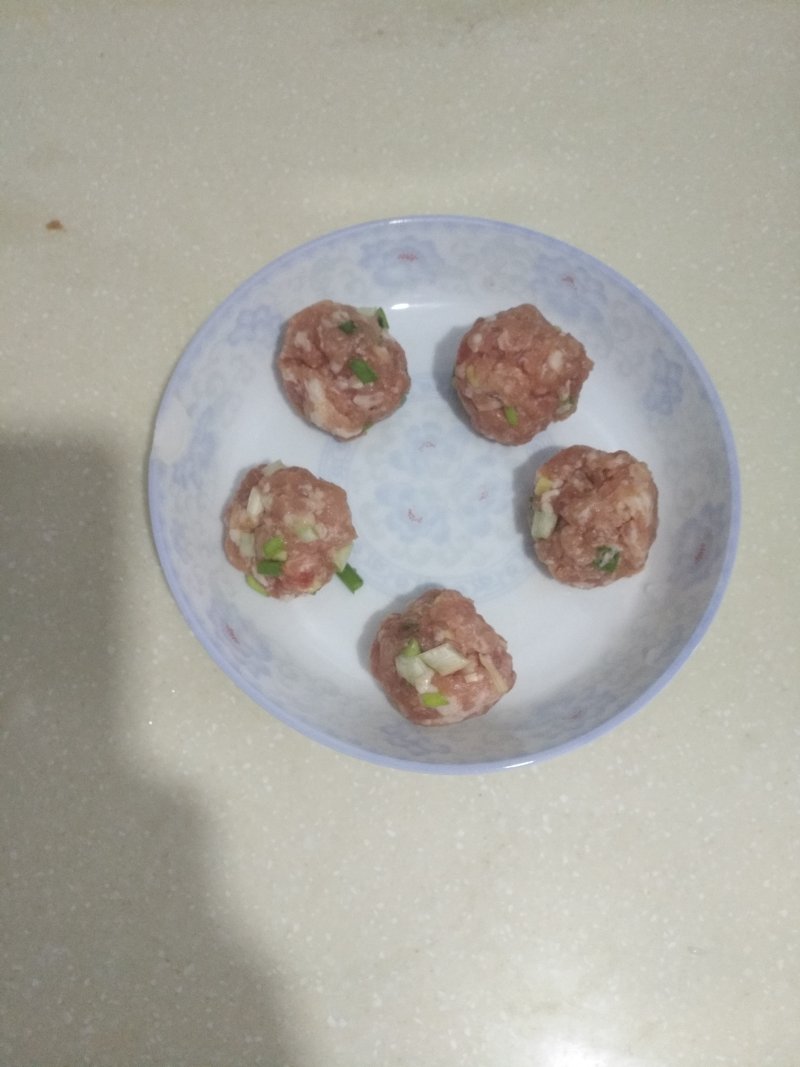 Steps for making Spinach Meatball Cat Ear Pasta