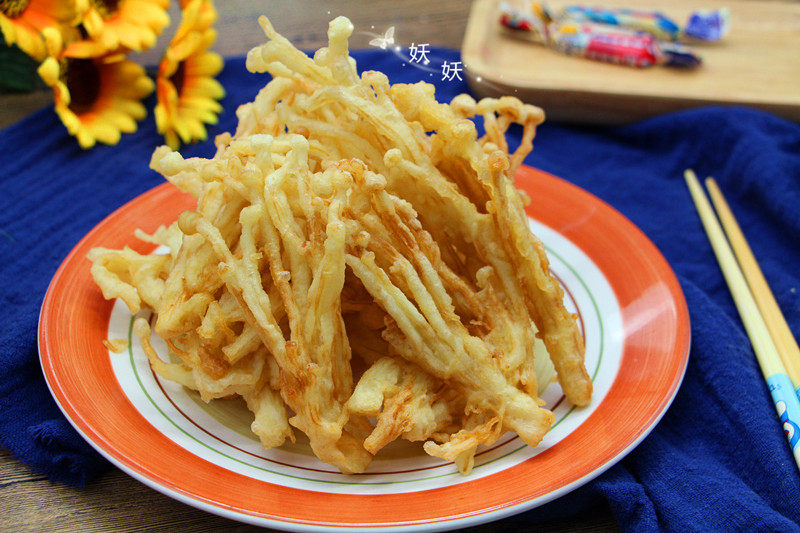 Steps for cooking Shimeji Tempura