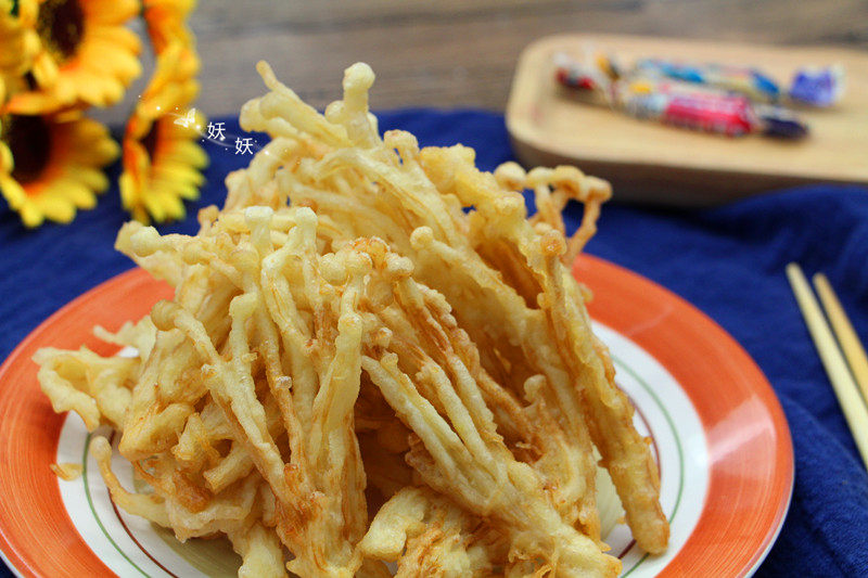 Steps for cooking Shimeji Tempura