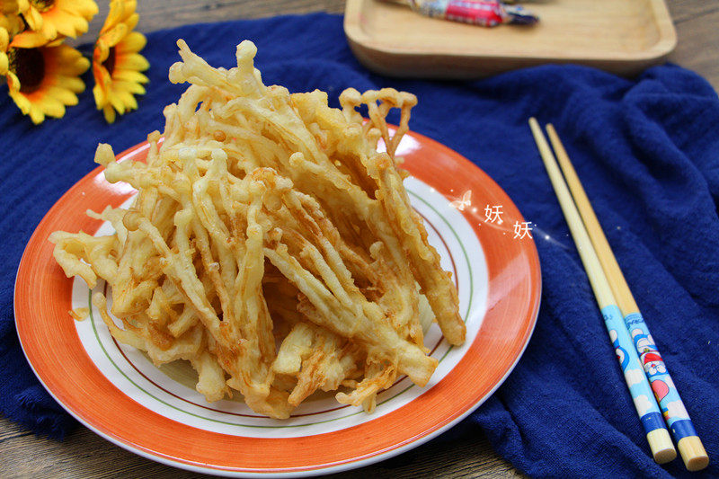 Steps for cooking Shimeji Tempura