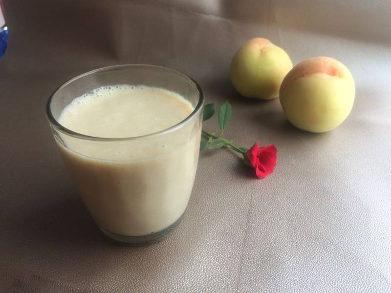 Steps for making Peach Smoothie