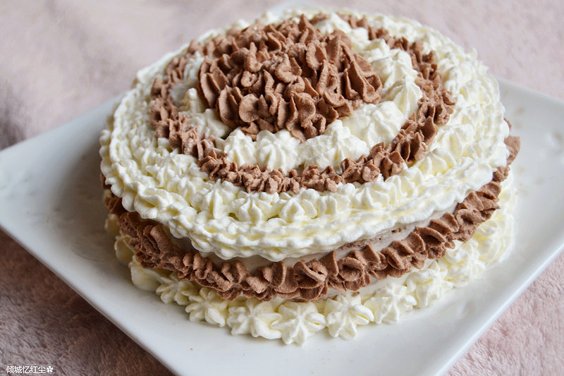 Two-Tone Cake