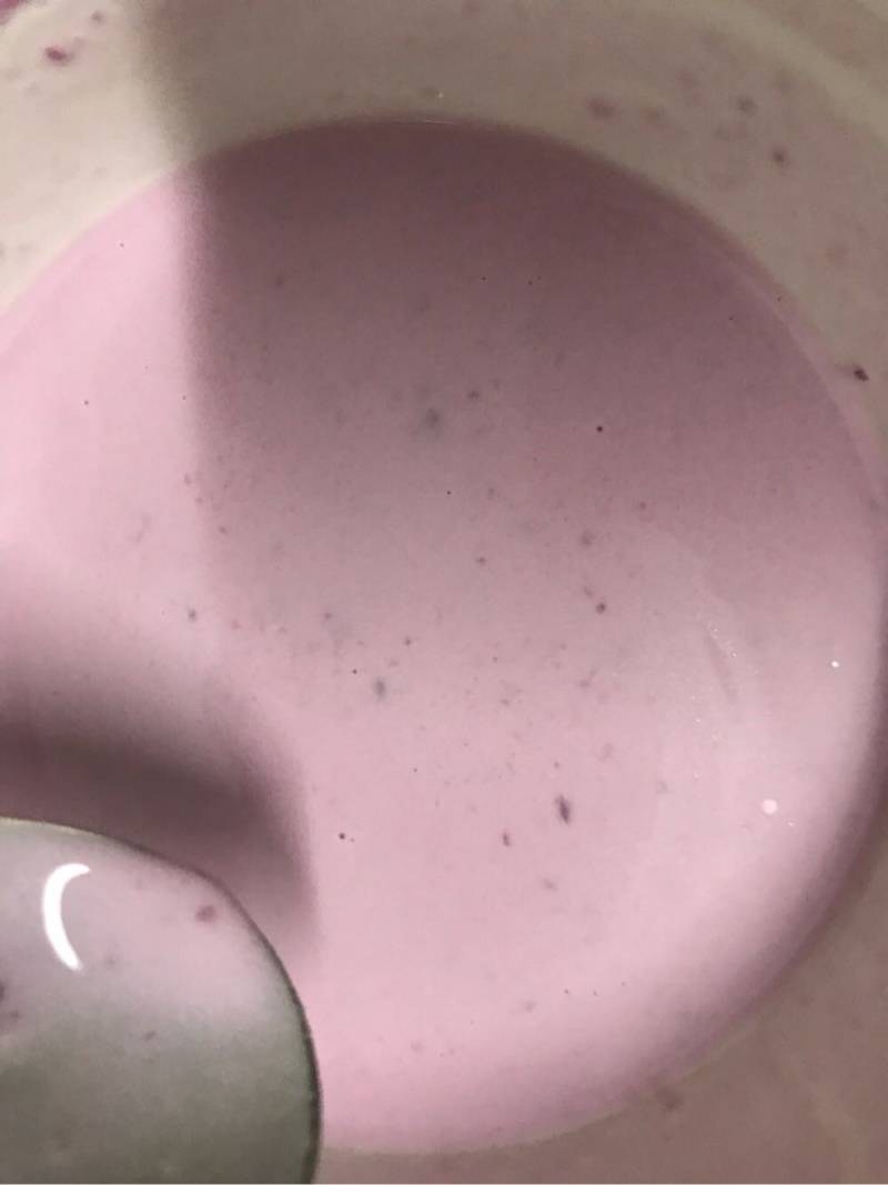 Yogurt Purple Sweet Potato Pudding Making Steps