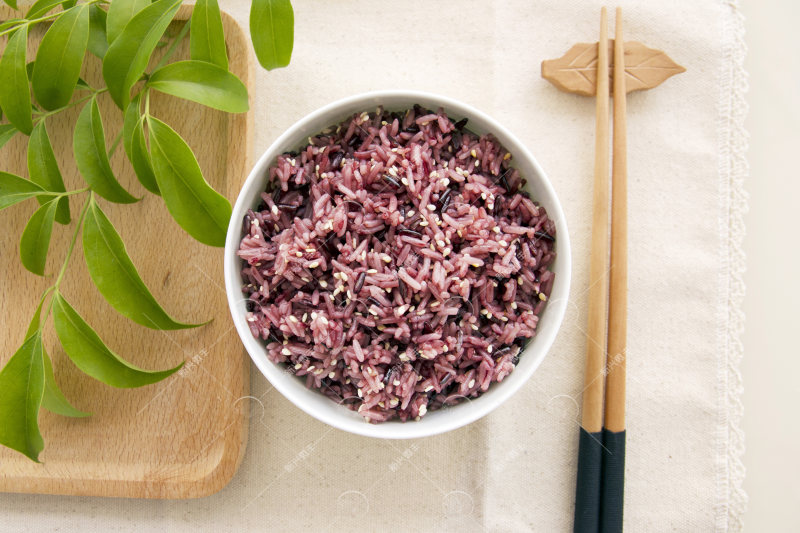 Healthy and Delicious Purple Rice Brown Rice