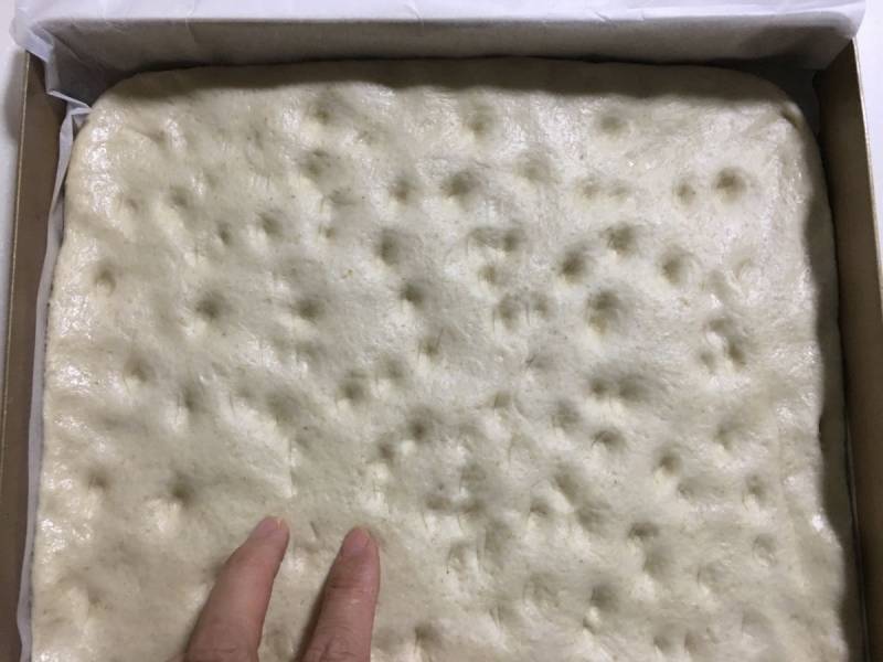 Steps for making Focaccia Bread