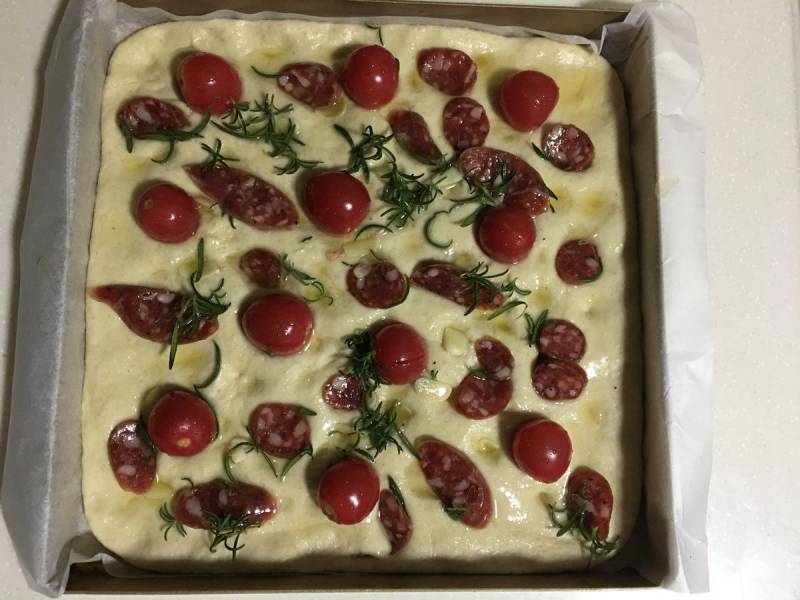 Steps for making Focaccia Bread