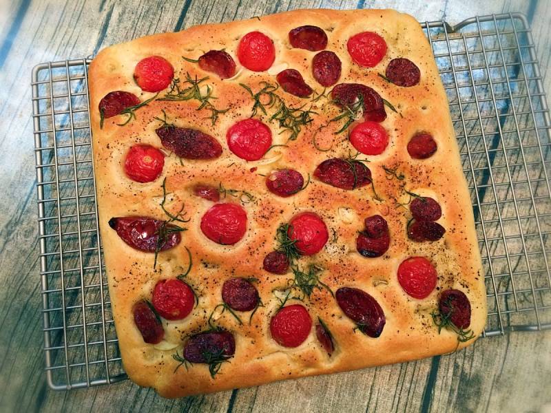 Steps for making Focaccia Bread