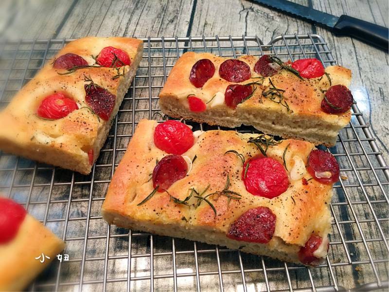 Steps for making Focaccia Bread