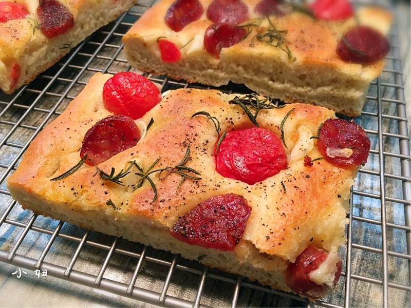 Steps for making Focaccia Bread