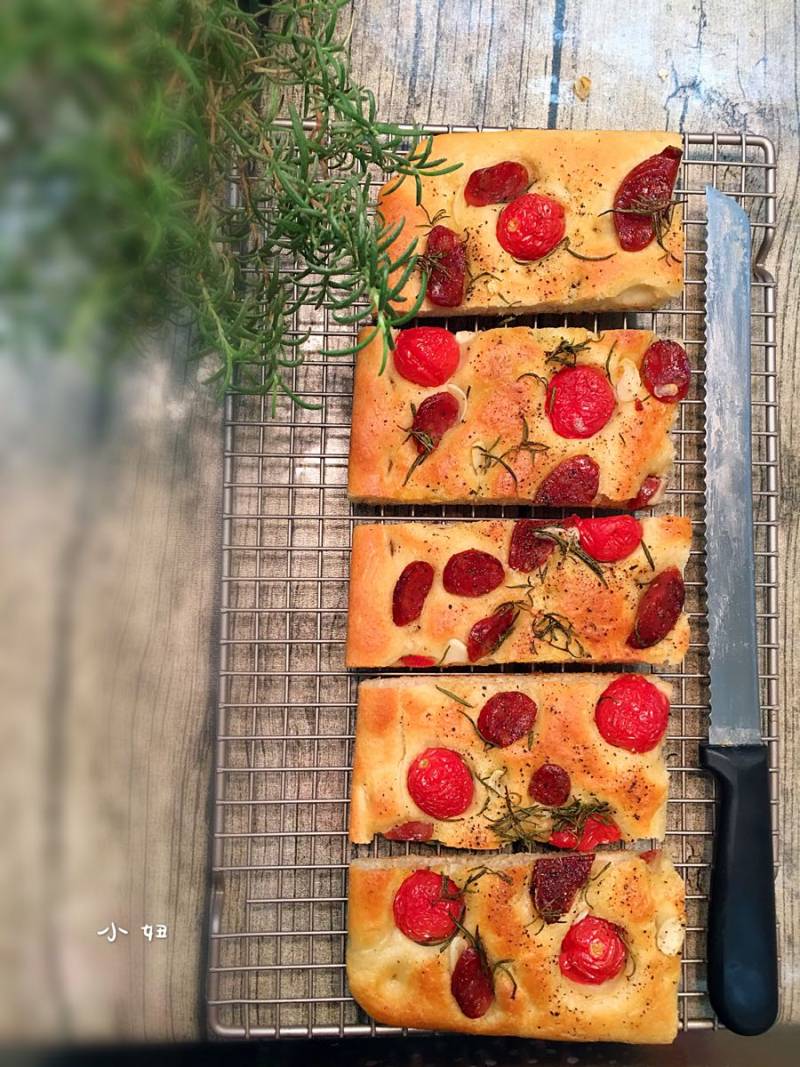 Steps for making Focaccia Bread