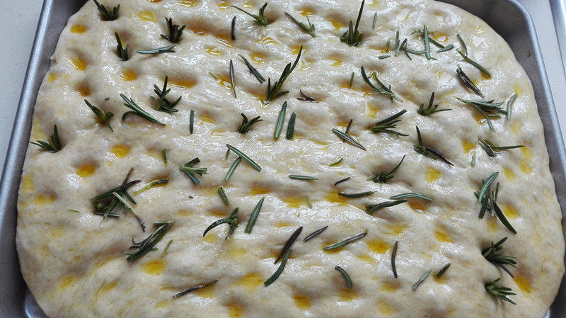 Steps to make Rosemary Whole Wheat Focaccia