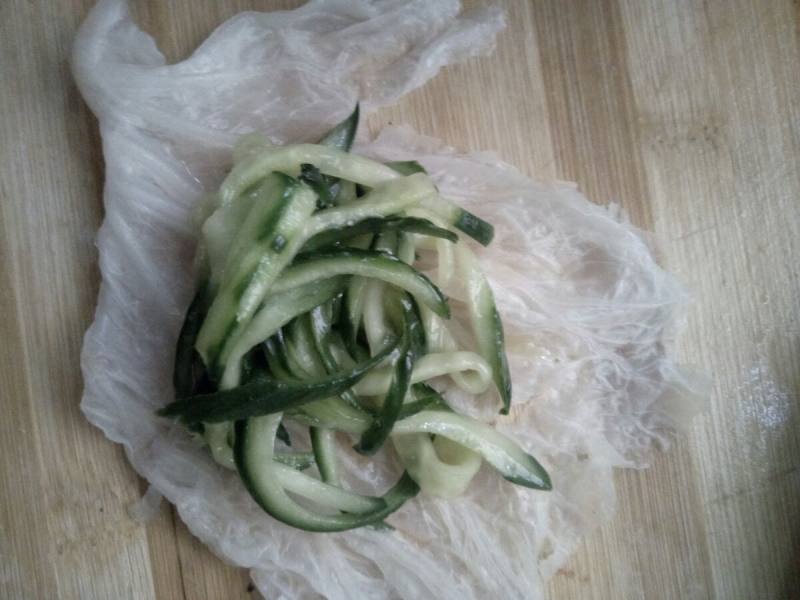 Steps to Cook Cabbage Wrapped Cucumber