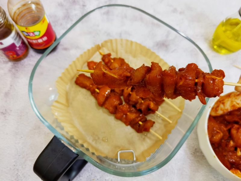 Steps for Cooking Fried Chicken Skewers at Home