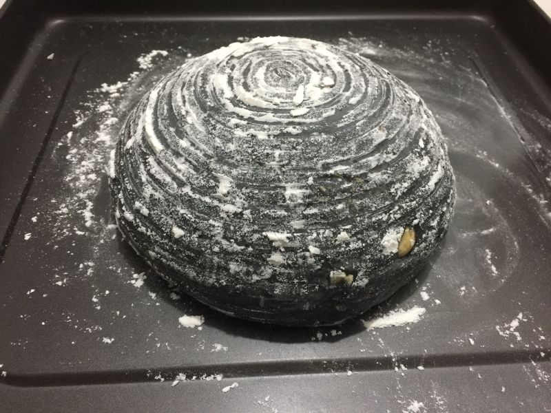 Steps for Making Black Sesame Nutritional European Bread