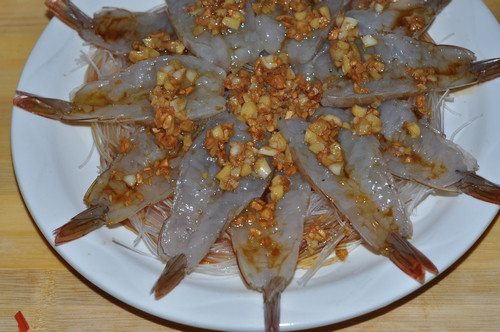 Garlic Steamed Shrimp with Glass Noodles - Step 10