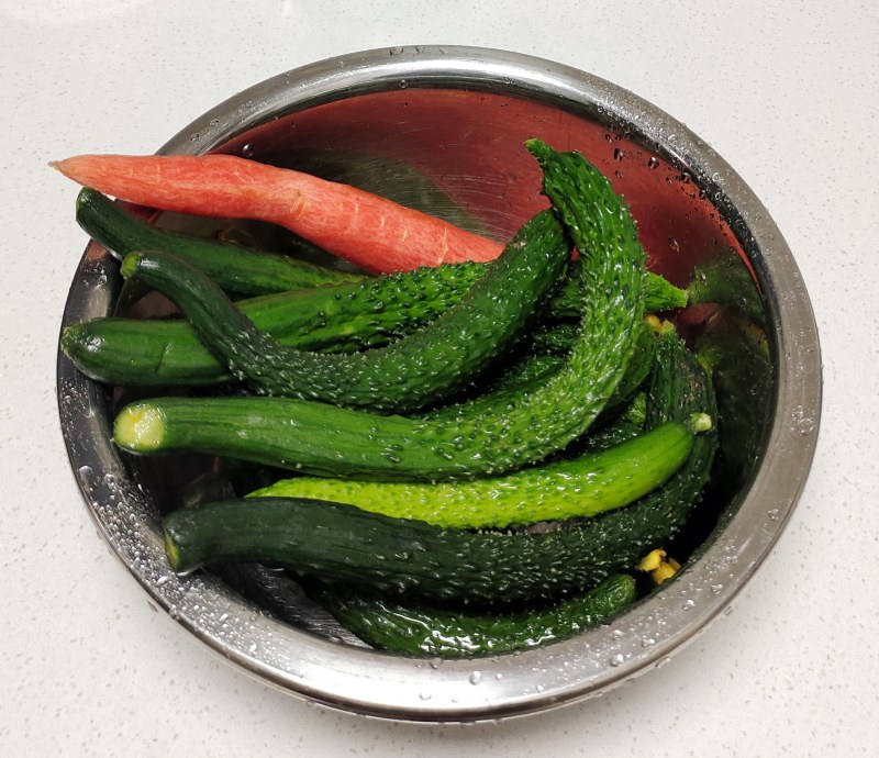 Steps for Making Cucumber Salad