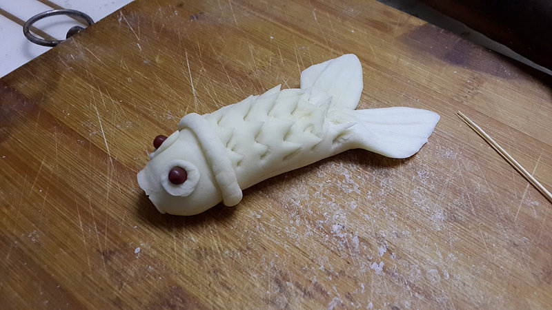 Fish-Shaped Steamed Buns Making Steps