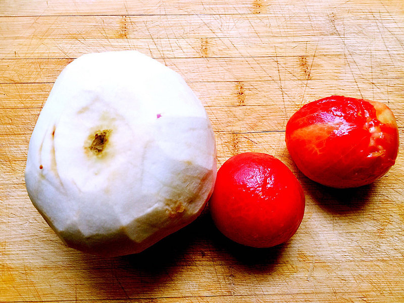 Steps for Cooking Tomato and Eggplant Stir Fry