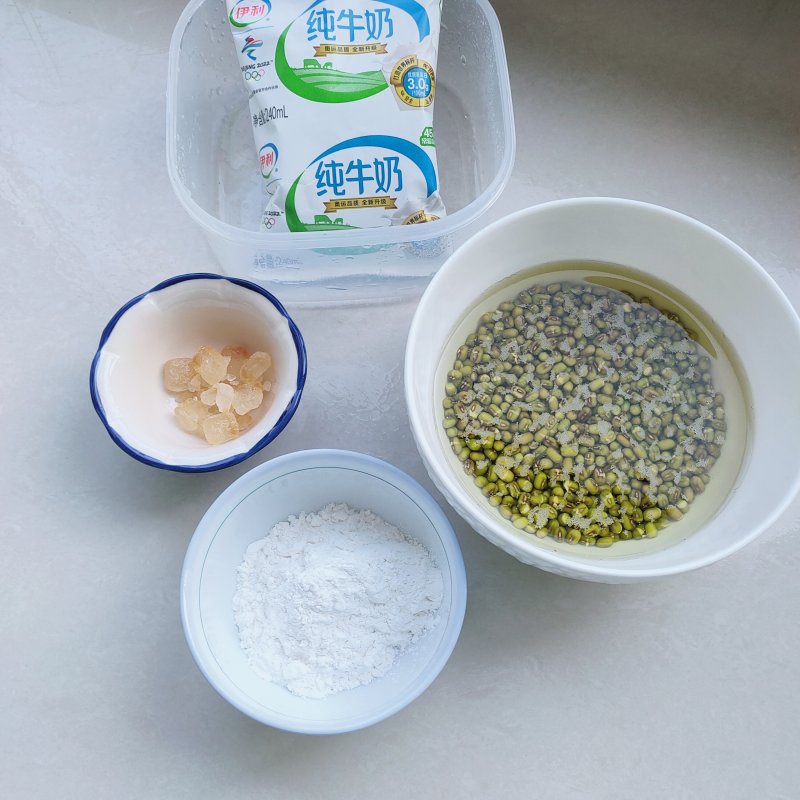 Steps for Making Mung Bean Ice Cream