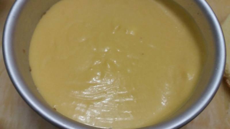 Mango Mousse Cake Making Steps