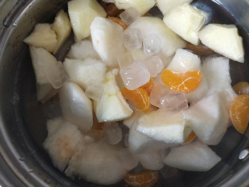 Steps to Cook Apple and Pear Sweet Soup with Rock Sugar