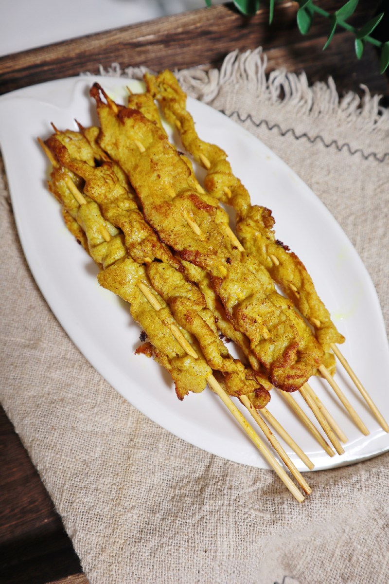 Easy Homemade Curry Pork Skewers, Tender and Flavorful