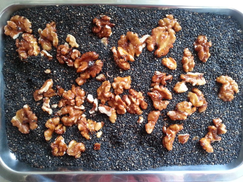 Steps for making Memories of New Year - Walnut Sesame Candy