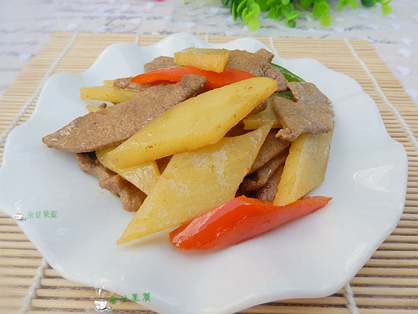 Pork Liver and Potato Slices