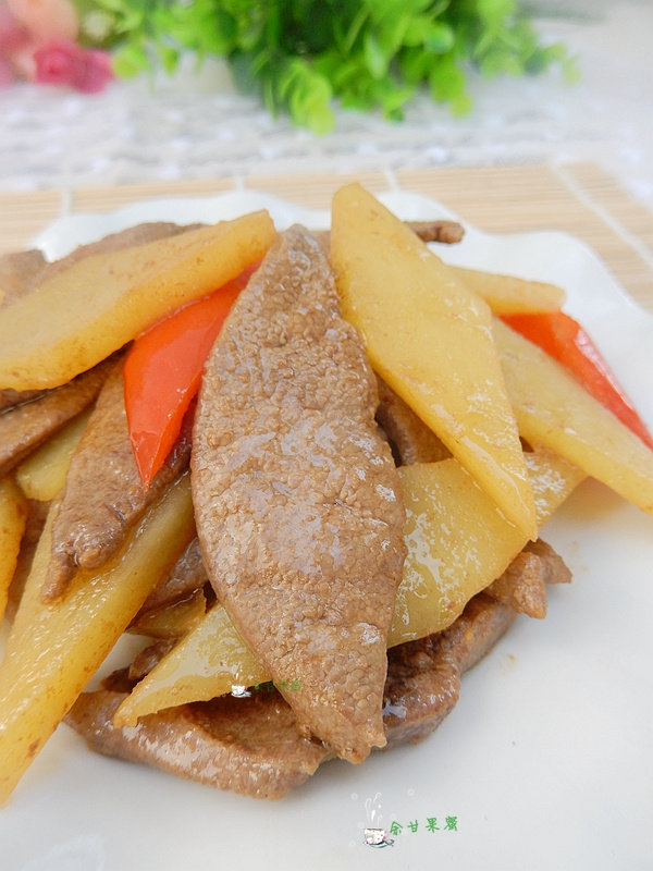 Pork Liver and Potato Slices