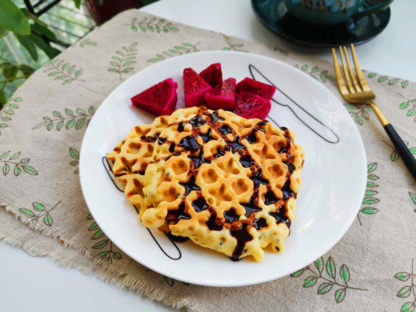 #Spring Seasonal Delight# Waffle Making Steps