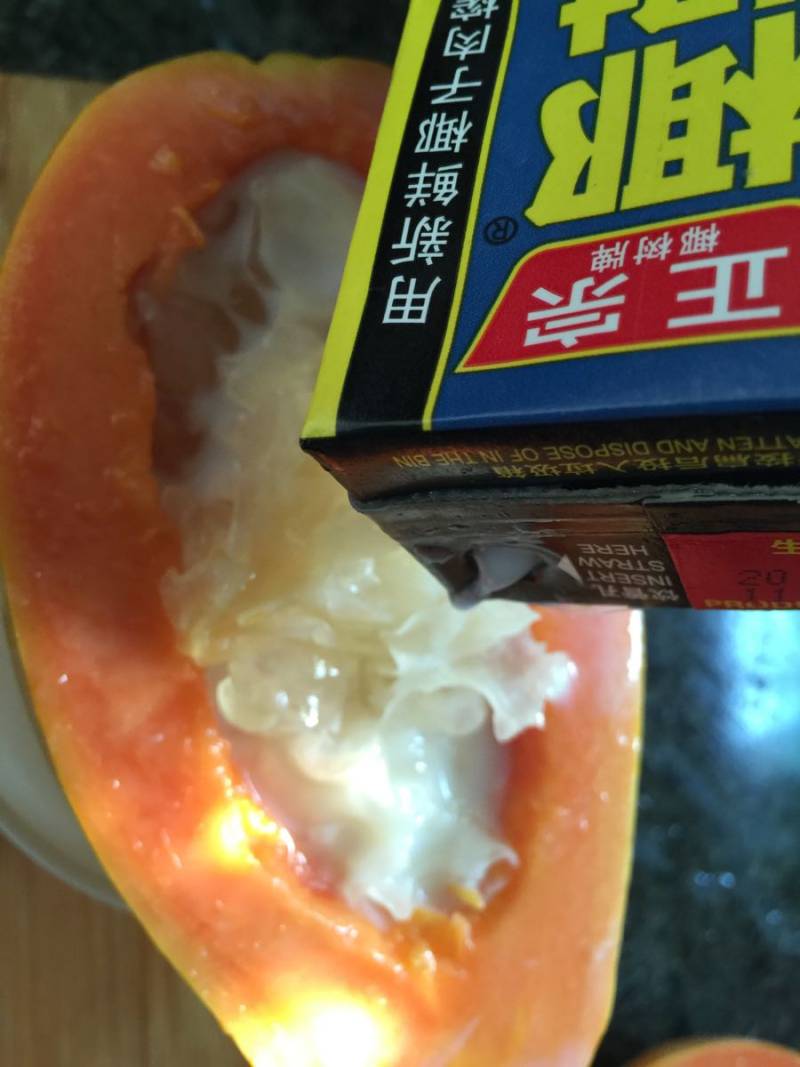 Step-by-Step Instructions for Making Papaya Coconut Cup