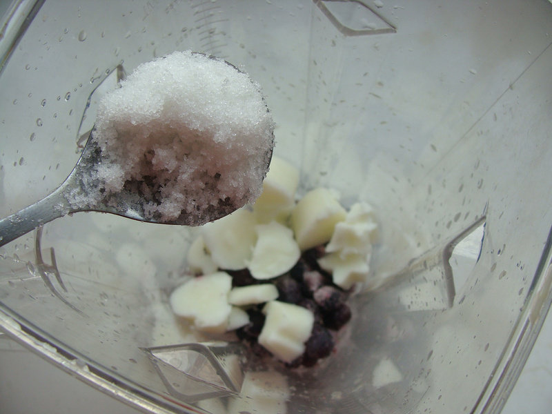 Blueberry Shaved Ice Making Steps