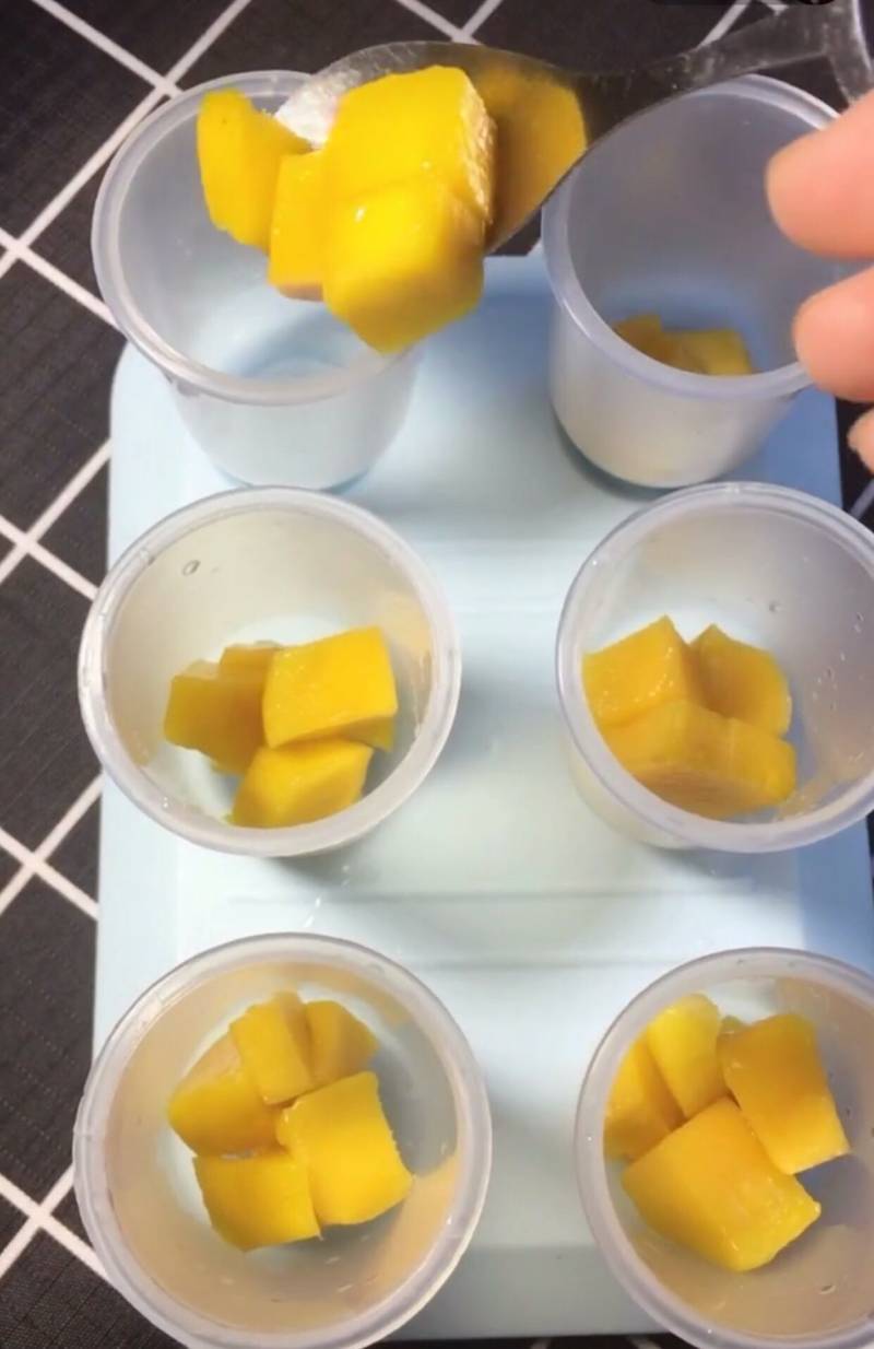 Mango Yogurt Popsicles Making Steps