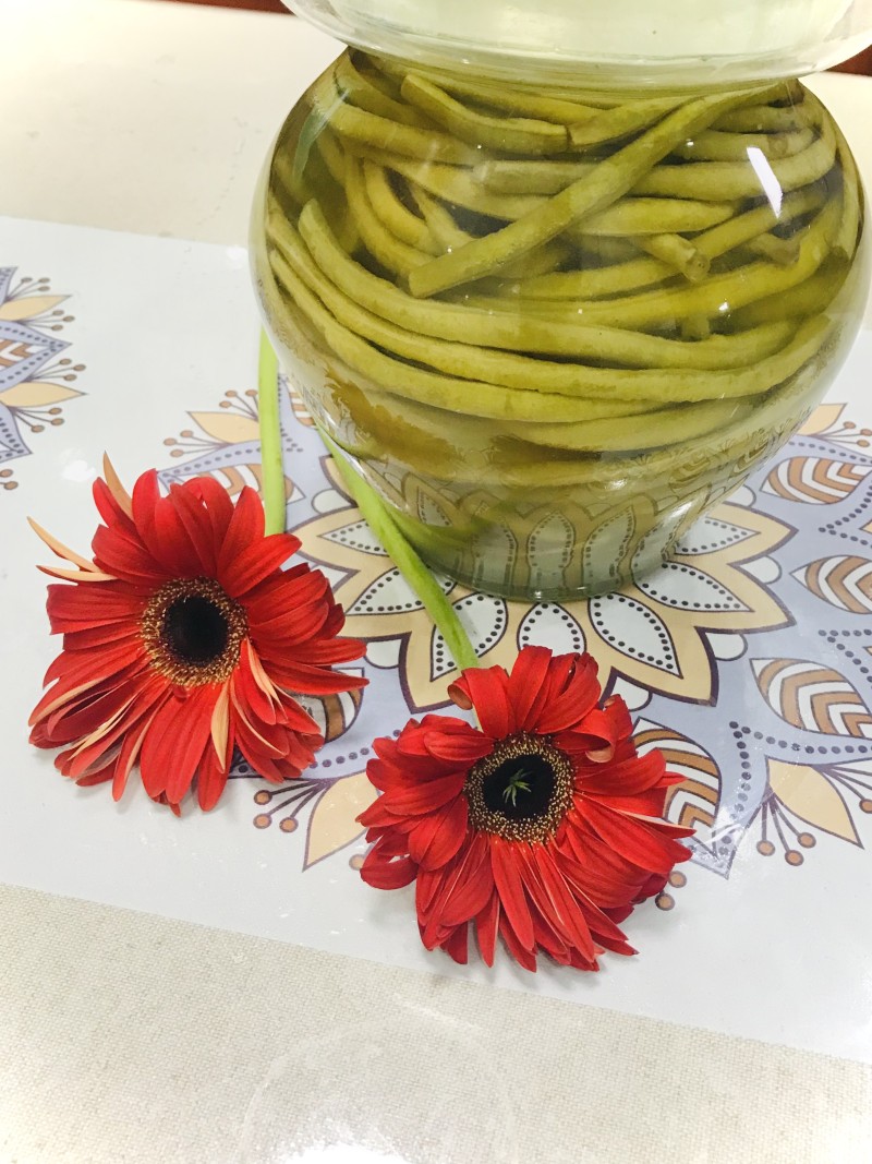 Homemade Pickled Long Beans